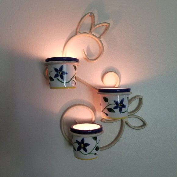 PartyLite Summer Vine Sconce - Picture 1 of 5